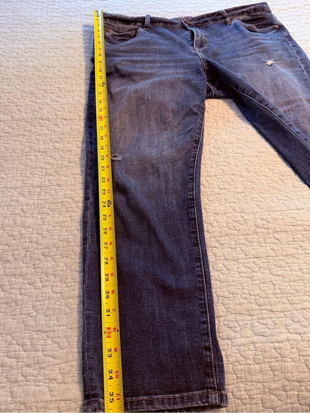 Kut from the Kloth Straight Leg Jeans in Blue Denim - Picture 7 of 9